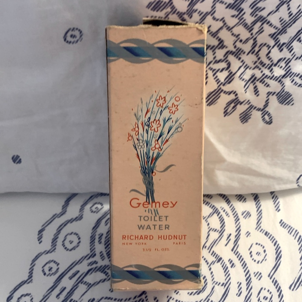 Vintage Gemey toilet water. Paris/New York 3& 1/2 oz